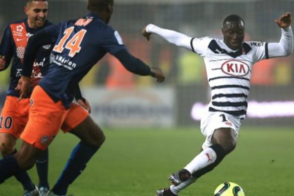 Le Bordelais Henri Saivet lors de la rencontre à Montpellier le 9 janvier  2016 lors de la 20ème journée de L1