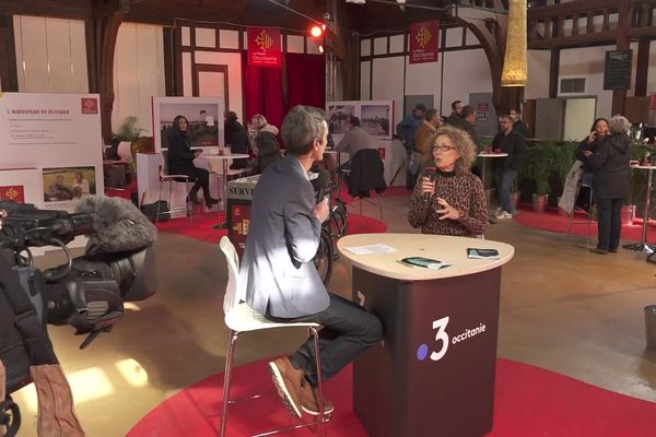 France 3 Occitanie en direct du festival de Luchon avec Frédéric Fraisse et Mireille Dumas, la présidente du jury documentaires.