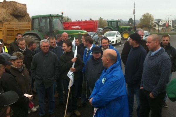 Les agriculteurs auvergnats se sont mobilisés, comme ici dans l'Allier.