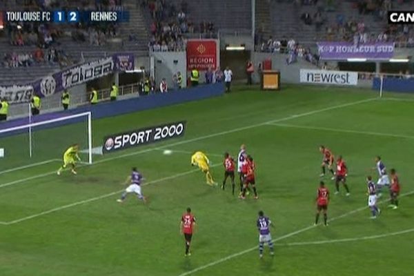 Le but du gardien toulousain