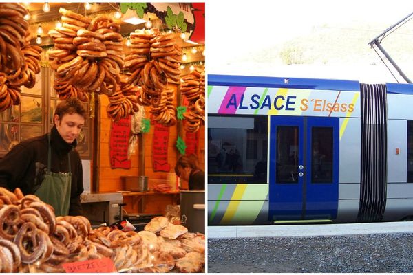 Les bretzels (heu.. "la" ou "le")? et les trains qui roulent à droite, parmi les sujets d'étonnement de Florie.