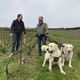 Franck, Muffin et Praline rencontrent Aurélien Poussin, vigneron dans la Marne.