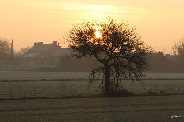 Petit matin dans la brume. Photo envoyée par Christian le Fur