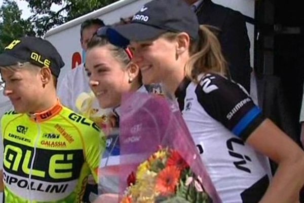 Audrey Cordon a remporté la 5e étape de la Route de France 2014.