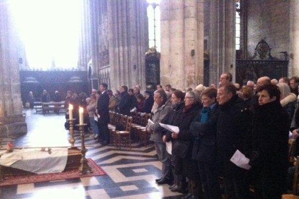 Inhumation de Mgr Géry Leuliet à la cathédrale d'Amiens