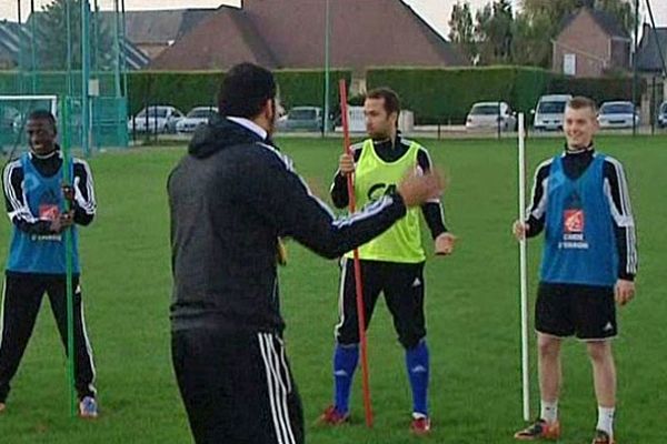 L'équipe de Gainneville à l'entrainement