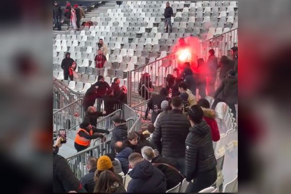 Echauffourées entre supporteurs niçois et bordelais avant le début de la rencontre.