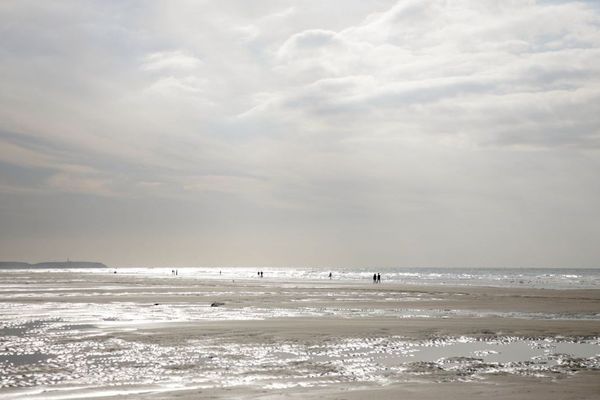 Le plage au Cap Blanc-Nez.