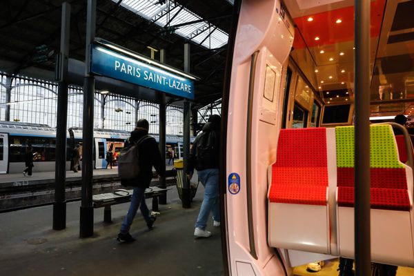 La tempête Louis perturbe la circulation de la ligne J du Transilien. (illustration)