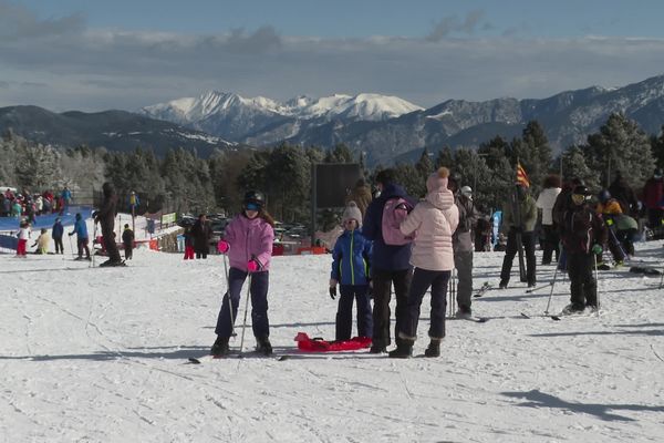 9 000 skieurs à Font-Romeu donc 41% d'Espagnols ce samedi 8 février 2025.