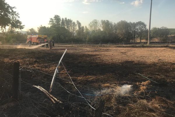 Les conditions météo défavorables n'ont pas facilité le travail des pompiers