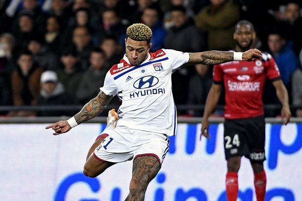 Lyon vainqueur à Guingamp (4-2) grâce à Memphis Depay auteur de deux buts  et de deux passes décisives  - 10/11/18