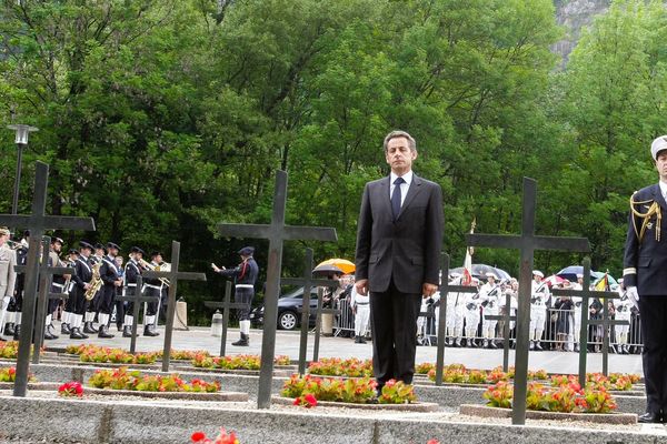 Nicolas Sarkozy participait régulièrement aux hommages sur le plateau des Glières lorsqu'il était président.