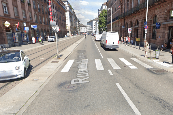 L'accident s'est produit au niveau de la Bourse de Strasbourg.