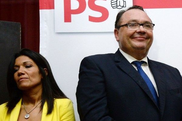 Samia Ghali et Patrick Mennucci, vainqueur de la primaire PS