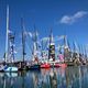 Les pontons des Sables d'Olonne accueillent les bateaux pour le départ du Vendée Globe 2024