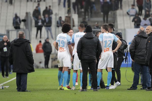 En fin de match, les joueurs de l'OM ont tenté de discuter avec les supporters