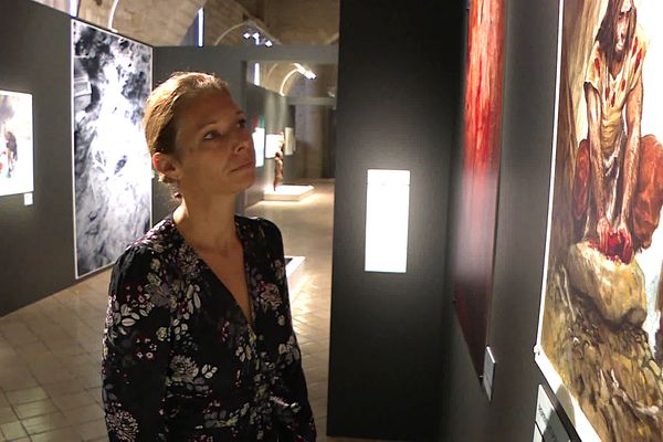 La directrice des musées historiques de Reims, Bénédicte Hernu, au sein du musée Saint-Remi en janvier 2024.