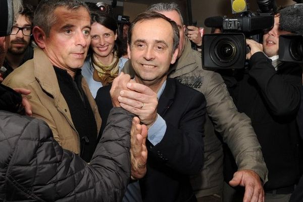 Robert Ménard à Béziers au soir du premier tour