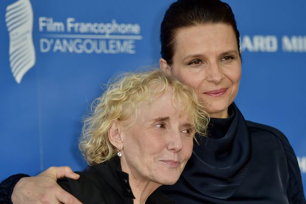 Juliette Binoche et Claire Denis au 10ème Festival du Film Francophone d'Angoulême.