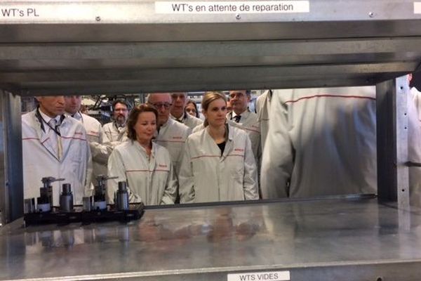 La secrétaire d'état Agnès Pannier-Runacher en visite à l'usine Bosch à Onet-le-château le mardi 26 février 2019