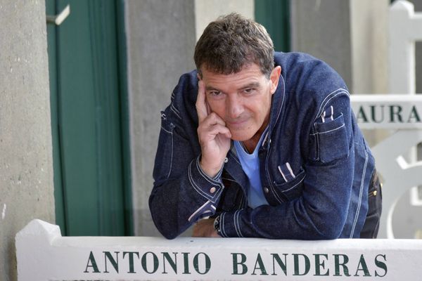 Antonio Banderas a inauguré sa cabine de plage à Deauville, le 6 septembre 2017