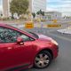 Le pont à l'entrée de Saint-Nazaire, fermé par mesure de précaution