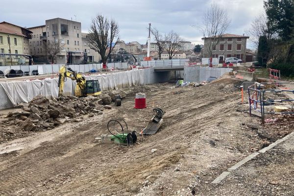 Chantier de découverture de la Savasse à Romans-sur-Isère (15/2/24)