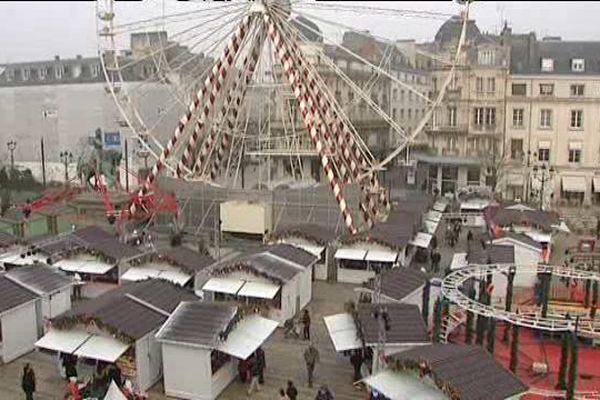 Premier week-end timide pour le marché de Noël d'Orléans