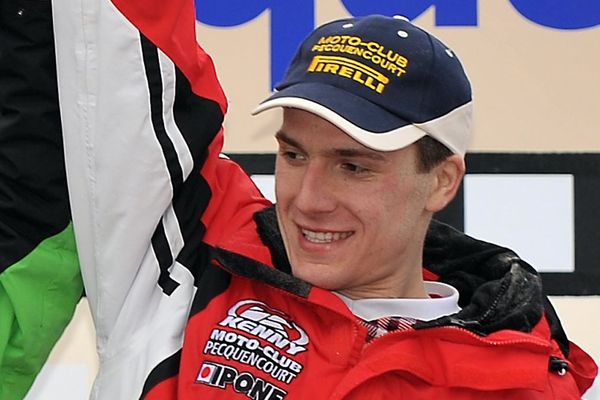 Timoteï Potisek, vainqueur pour la deuxième fois de l'Enduropale du Touquet le 22 février 2009.