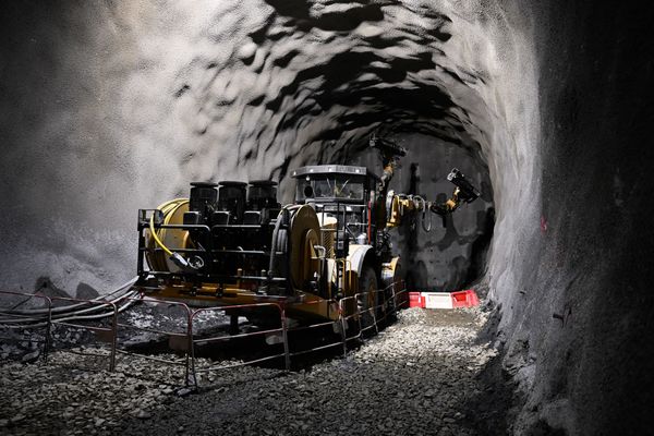 Illustration. Un des chantiers du Lyon-Turin, ici à Saint-Julien-Mont-Denis (Savoie) en mai 2024.