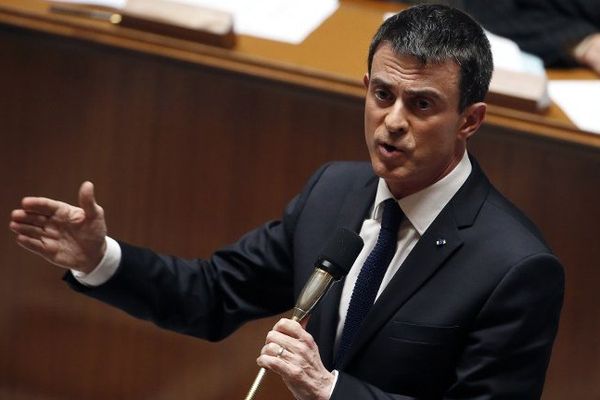 Manuel Valls à l'Assemblée Nationale ce mercredi 17 février 2016.