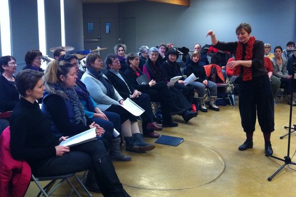 Collectif Citoyen Chanteur de Langres en répétition