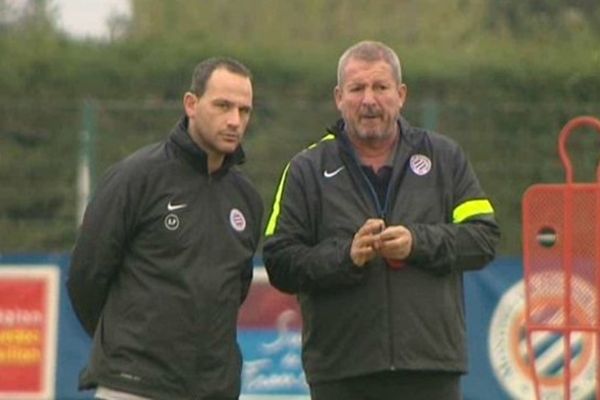 Montpellier - Rolland Courbis à l'entraînement à Grammont - 11 décembre 2013.