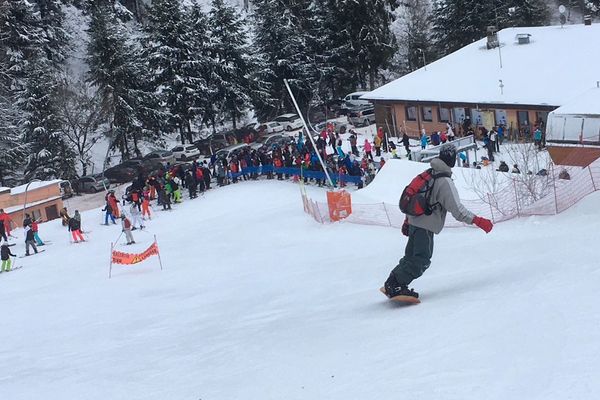 Au bas des pistes du Lac Blanc, ce vendredi.