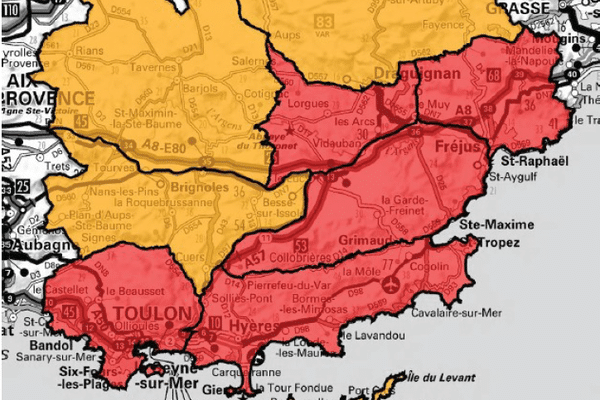 Ce jeudi 20 juillet, cinq massifs du Var sont placés en risque élevé incendie et interdits d'accès