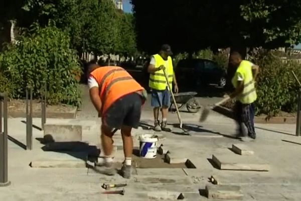 Les travaux de réfection du revêtement sur les quais à Auxerre vont durer 15 jours