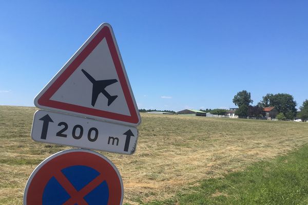 L'aéroport de Belvès où s'est déroulé le drame