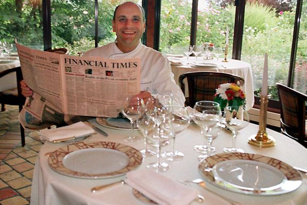 Le chef Bernard Loiseau le 27 août 1998