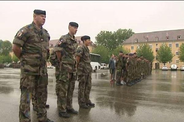 Des militaires de la Brigade franco-allemande à Müllheim en Allemagne  