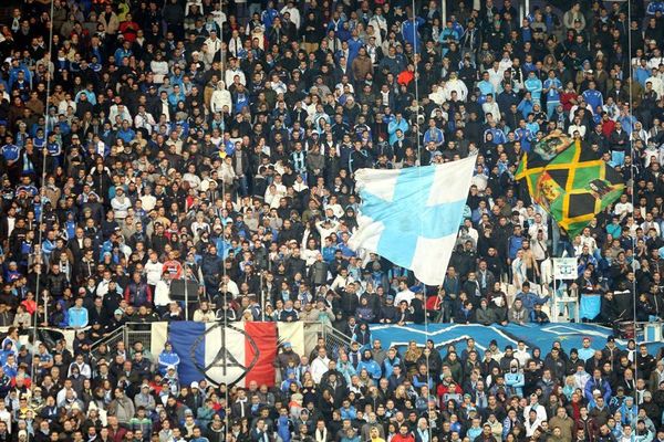 Les supporters marseillais durant le match du 29/11/2015 contre l'AS Monaco FC. 