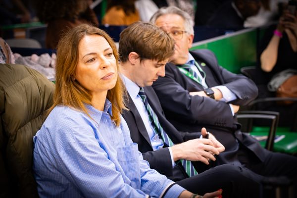 Céline Forte au Palais des sports de Beaublanc, lors du match contre Dijon