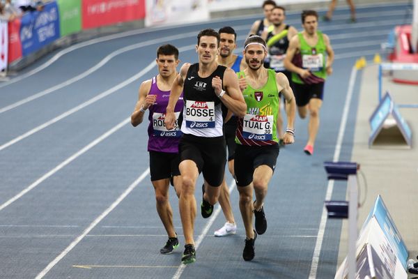 Pierre-Ambroise Bosse, lors des derniers Championnats de France en salle disputés à Miramas, du 19 au 21 février 2021.