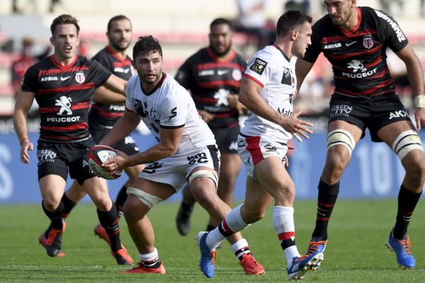 Le Lou, menant le jeu et gagnant contre Toulouse (7-16) le 24 octobre dernier.