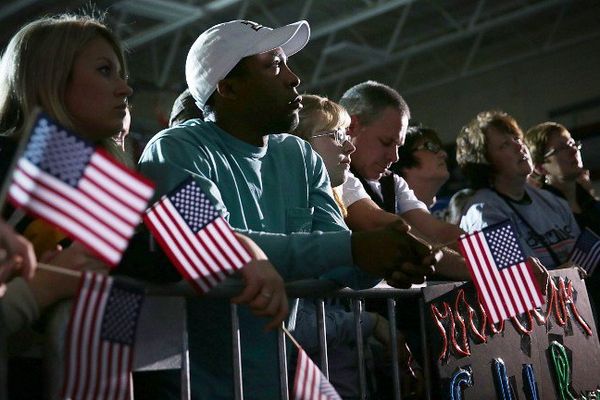 Des supporters du candidat démocrate Bernie Sanders lors d'un meeting le 31 janvier dans l'Iowa 