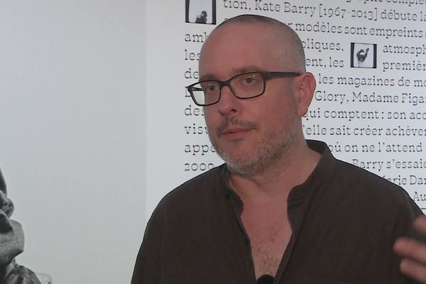 Sylvain Besson, conservateur au Musée Niepce et commissaire de l'exposition sur Kate Barry "My Own space"