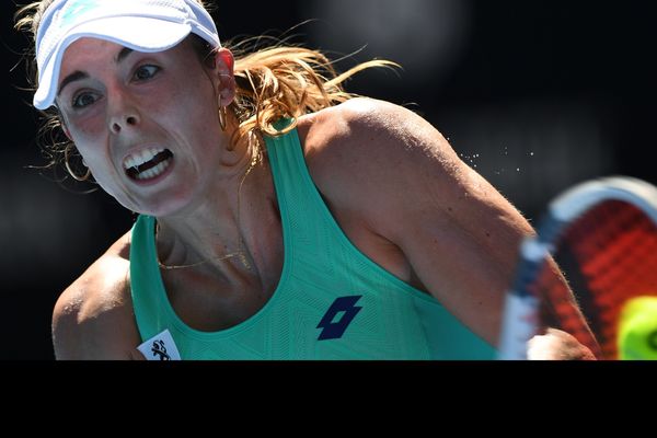 Alizé Cornet à l'Open d'Australie.