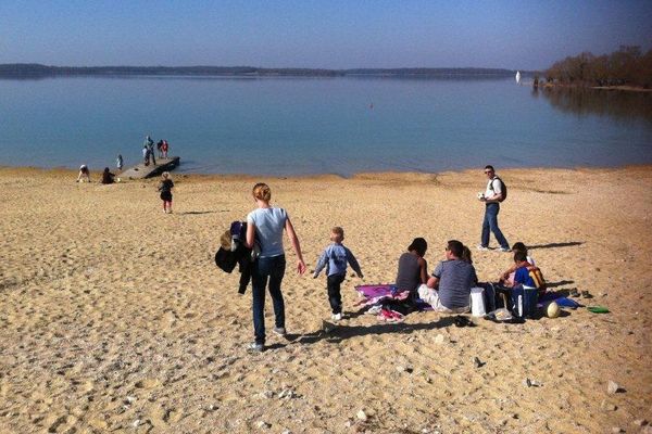 Plage du lac d'Orient, dimanche 9 mars 2014