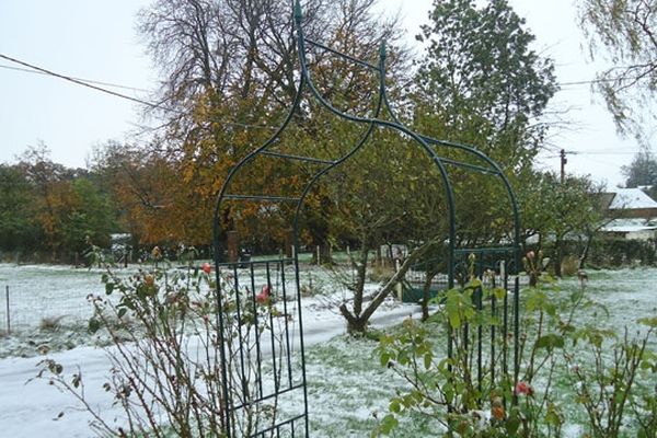 Les premières chutes de neige ont eu lieu fin octobre dans le pays de Caux, ici à Criquetot-sur-Ouville.