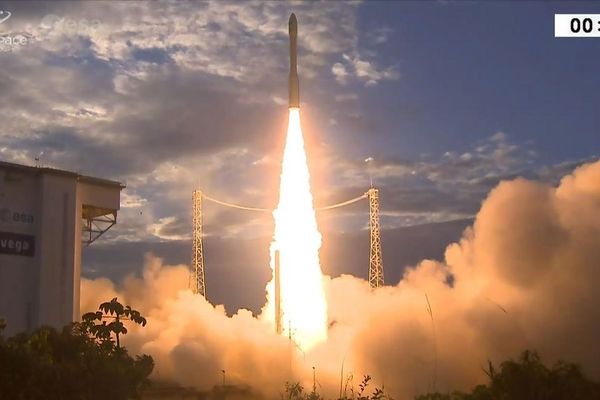 Le lancement du satellite toulousain Aeolus depuis Kourou